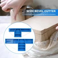 LICE-2Pc Angle Cutting Clay Tool And Wire Bevel Cutter Clay Trimming Tool For Pottery, Ceramics And Sculpting(Different Size) mėlyna