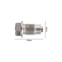 New Stainless Steel Magnetic Oil Drain Plug M12x1.25 M14x1.5 M16x1.5 M18x1.5 Oil Drain Sump Nut Auto Parts Silver OS-1003-M12 M12x1.25
