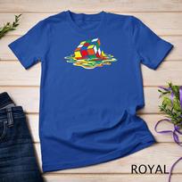 Melting Cube Funny Retro Gaming Rubik Rubix Rubics Cube T-Shirt Unisex T-shirt 10 L