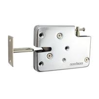 All Metal Electronic Small Cabinet Lock for Vending Machine Delivery Lock Elastic Force Electric Cabinet Lock (silver,Wood Door&Door Lock&Zinc Alloy) sidabras