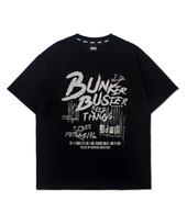 Bunker Buster Typography Short Sleeve T-Shirt Mp7Tu452_Black Black/095