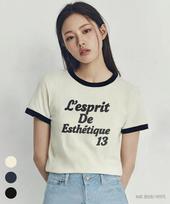 Gainsboro L’Esprit Ringer T-Shirt (Semi-Crop) 3 Colors See Main Text/Free