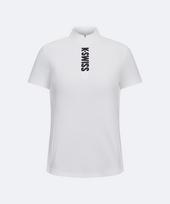 K-Swiss Women'S Diamond Jacquard Short Sleeve T-Shirt_1Kstsmu509Wh White/Free
