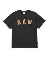 Row Lab Raw Signature Flocked Short Sleeve Tee (Charcoal) L