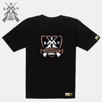 Doldol Gangster Guile_T-Shirts_11 Gangster Crow Guile Hip-Hop Graffiti Character Graphic Design T-Shirt Black/M