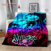 New H-Helluva Boss Blitzo Cartoon Soft Blanket,Soft Throw Blanket for Home Bedroom Bed Sofa Picnic Travel Cover Child Gift Size: 75*100cm, Weight: 230 GSM