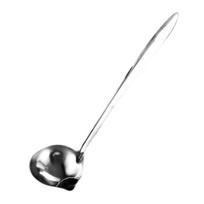 1/Pcs Oil Separator Soup Ladle Stainless Steel Grease Filter Scoop with Spout Fat Separator Oil Strainer Kitchen Cooking Filtering Spoon (as the picture,1pc)