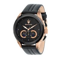 Maserati Traguardo Quartz Watch with Luminous 10 ATM Water Japanese Official Authentic Product Men's Pointers, Resistant, Movement, [2-Year Warranty] juoda