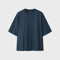 Top Ten Women'S) Cool Air Cotton Crew Neck Short Sleeve T-Shirt (Oversized)_Msf2Ts2007 (A Type) Bk/105