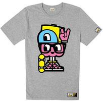 Doldol Shake Pap_T-Shirts_01 Paprika B-Boy Shake Pop Character Graffiti Graphic Illustration T-Shirt Gray/S