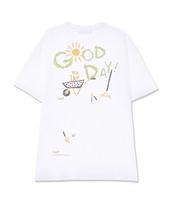 Astral Projection Good Day Supima Cotton Round Neck Short Sleeve T-Shirt_White L