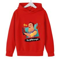 Hello Neighbors Cartoon Kids Hoodie Spring Autumn Boys Long Sleeve Outerwear Fashion Girls Sweatshirts Children Clothes 100