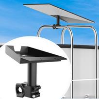 Starlink Gen 3 Compatible RV Ladder Roof Rack Mount 200lbs Load Bearing Adjustable 0.8 to 1.17 Iron Pole for SUVs RV juoda