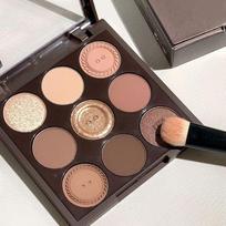 9 Color Palaces Eyeshadow Palette Glitter Matte Pearlescent Shimmer Shinny Pigment Diamond Eye Shadow Cosmetic Makeup brown