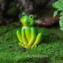 Kawaii rankų darbo dervos varlės Žalios animacinių filmų varlės gyvūnų figūrėlės Akvariumo / vazono apdaila Namų puošmenos