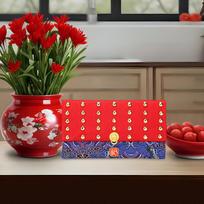 Kinų Mėnulio Metų Raudonas Vokas Hong Bao Drakono Palinkėjimai Dovanų Pakuotės Wavy Blue