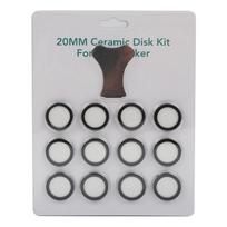 12Pack Ultrasonic Mist Maker Fogger Ceramics Discs for Humidifier Parts Transducer Discs with Cap Tool CHINA