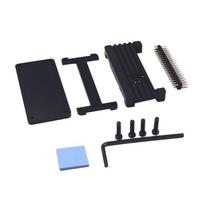 Raspberry Pi Zero/2W aliuminio lydinio šilumos išsklaidymo dėklas 2W01 with pin header