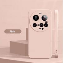 For For Xiaomi 15 Ultra Case Square Liquid Silicone Protective Phone Case For Xiaomi Mi 15 Ultra Mi15 Ultra Xiaomi15Ultra Soft Cover For Xiaomi 15 Ultra rožinė