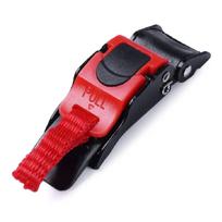 Motociklo šalmo sagtis/šalmo universali užrakto dangtelio sagtis/šalmo speciali greita sagtis/ECE dešimties pakopų sagtis One Size red