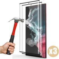Tempered Glass - PROSHOP - for Samsung S22 Ultra - Pack of 3 - 9H Resistance - Transparent juoda