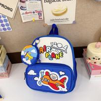 School bag baby weight reduction new small class boys and girls casual versatile backpack foreign style children's bag karališkos mėlynos spalvos