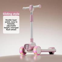 Outdoor New Riding Scooter Big Model Teenage Mobility Scooter Flash Toy Car Folding 2-In-1 Multi-Function Pedal Scooter Folding