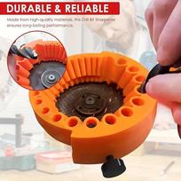 1 vnt. daugiafunkcis grąžtų galąstuvas, grąžtų galandimo artefaktas, elektrinis grąžtų galąstuvas Drill Grinder [Orange]