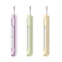 3 Pcs 2-in-1 Seam Ripper Needle Threader Stretchable Remover Tool Sewings Seam Thread Remover for Needle Work Pattern