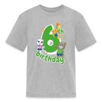 Talking Tom and Friends 6th Birthday Kid's T-Shirt 4XL