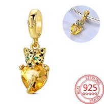 925 Silver Monkey Heart Pendant Necklace Bracelet Set Handmade Gift for Party Pairing Exquisite Jewelry