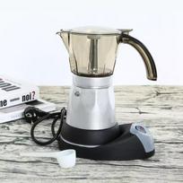 150ML/300ML Portable Aluminum Electric Mocha Kettle Home Office Electric Coffee Pot Large Capacity Italian Coffee Machine 150ml