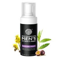 Skin Elements Vyrų intymios higienos prausiklis su pasiflorų vaisiais | Putojantis higienos prausiklis su subalansuotu pH | Ramina, gaivina ir palaiko higieną | 120 ml black