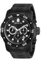 Invicta Pro Diver Quartz 48mm Black Stainless Steel Black 0076 Men's Watch