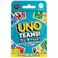 Mattel Games UNO Teams Game Party Teams 112 Ages 7 and HXT58 Supplies, 2-4 (4-8 Players), Cards, Up, Blue,