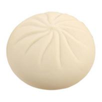 Steamed Bun Squeeze Toy Large Stress Relief Toy Slow Rebound Memory Foam Realistic Bun Shape Cute Desk Toy with Detachable Mini Steamer balta
