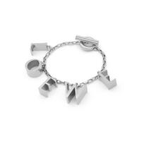 Loewe Bold Letter Pendant Chain Bracelet Unisex bracelet Silver J984240X01-1160 Silver,F