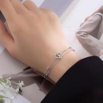 Mobius Geometric Double Ring Bracelet: Women's Luxury Jewelry, Versatile and Elegant for Best Friends