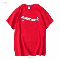 Aeroclassic Airbus A380 Air France Livery Inspired Airliner T Shirt long or short sleeves vintage Washed Breathable graphic S