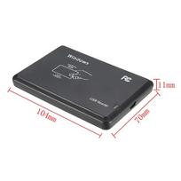13.56MHZ 14443A New USB M ifare RFID Contactless Proximity Sensor Smart Cards/ID Card Reader with USB Cable Black