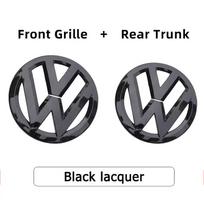 VW VOLKSWAGEN naujo automobilio emblemos priekinės grotelės galinio bagažinės dangčio lipdukas ženklelis lipdukai VW Polo Golf MK6 MK7 MK8 Passat B6 B7 B8 T 2021-24 MK8 juoda