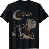 The Cure Cat Moon & FUNNY MEME Cat T-Shirt M