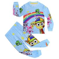 Long Sleeve Set Rhythm Box Sprunki Middle And Older Children'S Loungewear Long Sleeve + Pants Set 81040 110