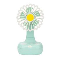 Summer Flower Desk Fan with Night Light Phone Holder 3-Speed Angle Adjustable Fan Rechargeable Office Bedroom Travel Personal Cooling Fan
