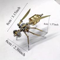 Steampunk Mechanical Dragonfly 3D Metal Puzzle - Creative DIY Assembly Kit, Preferred for Boys Christmas Gifts