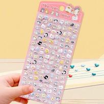 Mini Animal Adorable Sticker Set: Multiple Cute Patterns designed for Journal Decoration and Kids' Reward Stickers