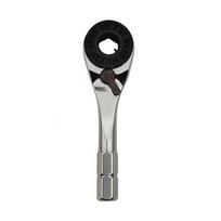 New Mini Socket Torque Wrench 1/4  6.35mm Hexagonal Ratchet Wrench Adjustable Toughbuilt Two-way Screwdriver Manual Tools