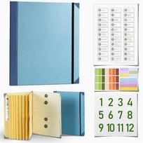 1 pack Personal Important Papers Document Life Binder/Folder/Organizer in Case I Go Missing Document Binder Organizer mėlyna