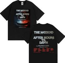 The Weeknd After Hours Til Dawn with Playboi Carti Europe 2026 Dates T Shirts Unisex Women Casual pure Cotton Short Sleeve Tshirts S