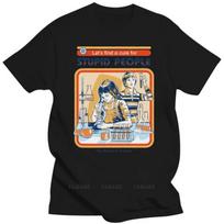 Let’s Find A Cure For Stupid People T Shirt The World Of Science Science Lovers Gift Male O-neck Short Sleeve Casual Tops S juoda